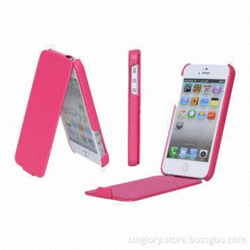 High-end Leather Cases for iPhone 5S with Various Colors, Easy to Install